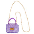 Clear Jelly Purse in Purple