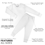 Classic Stripe Pajama Set in Light Blue details 1