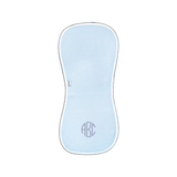 Diamond Baby Burp Cloth in Light Blue/Navy