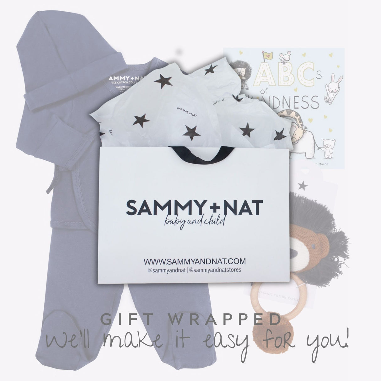 Newborn Baby Gift Set - Solid Navy