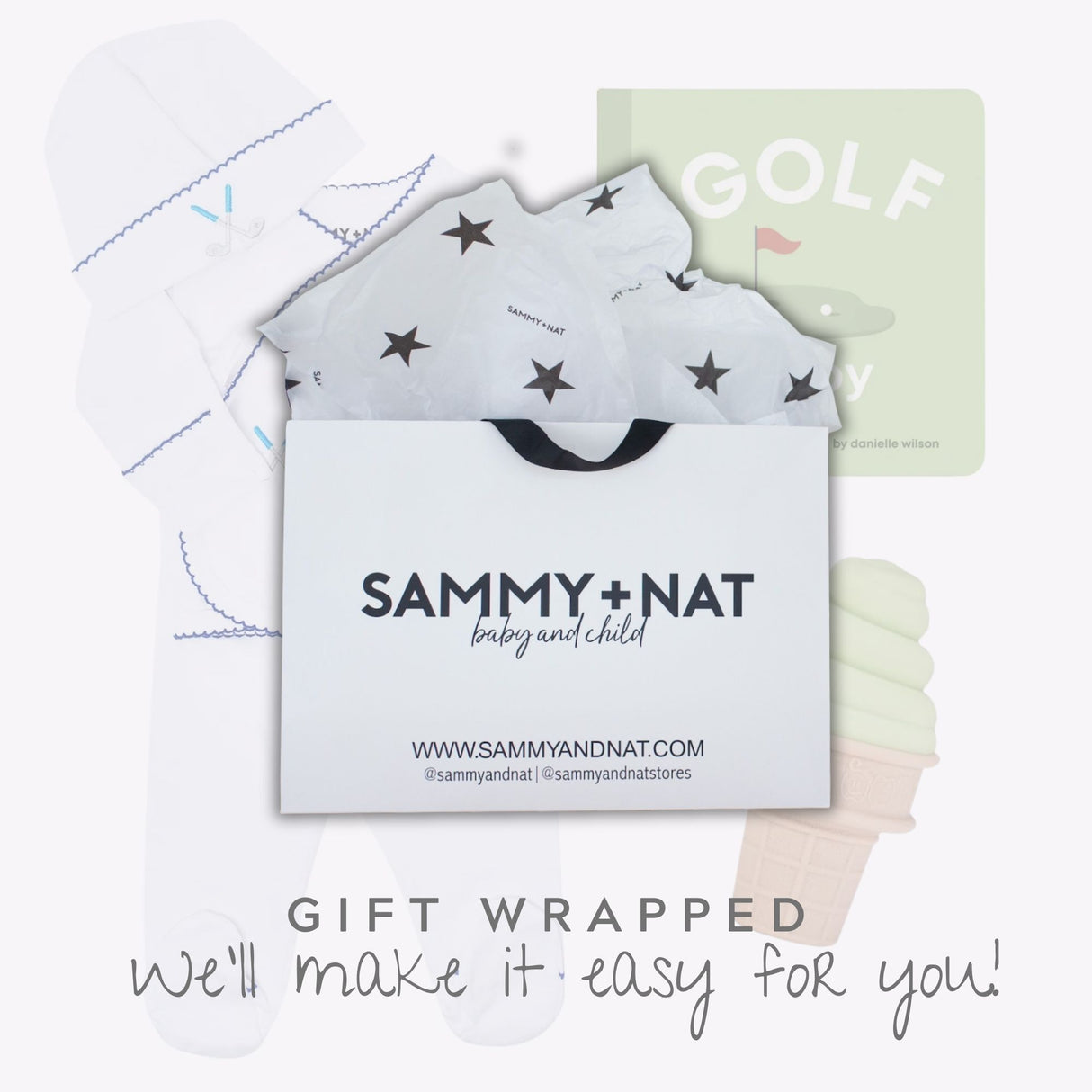 Newborn Baby Gift Set - Golf/Blue
