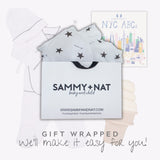 Newborn Baby Gift Set - Navy Picot Trim
