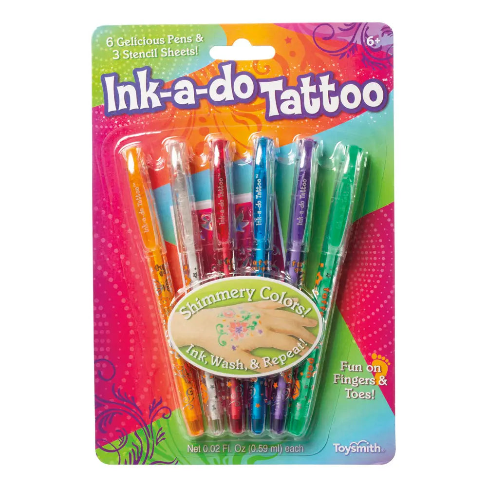 Ink-a-Do Tattoo Pens - Set of 6