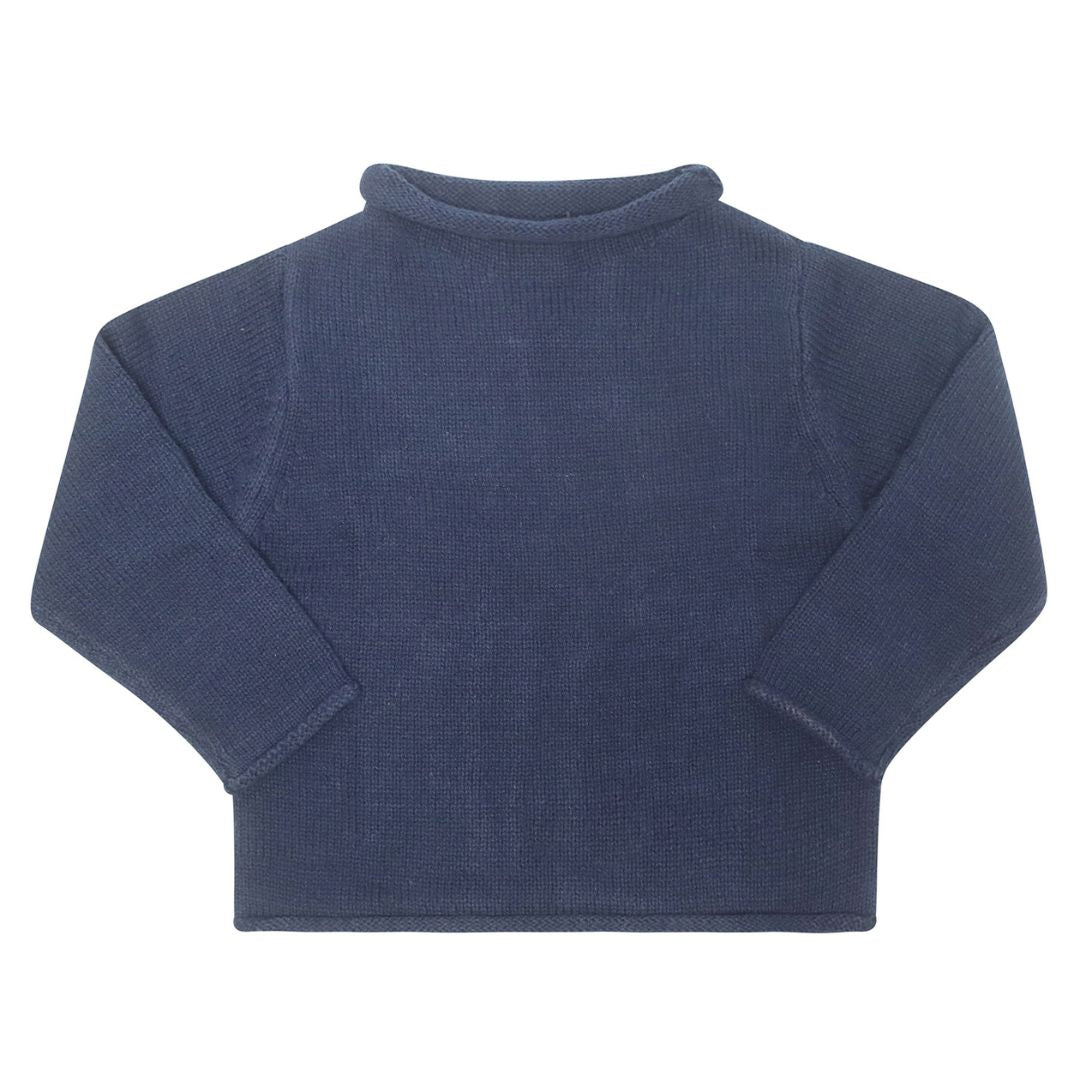 Rollneck Sweater in Navy