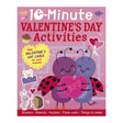 Book cover of '10-Minute Valentine's Day Activities' with ladybug characters holding a heart.