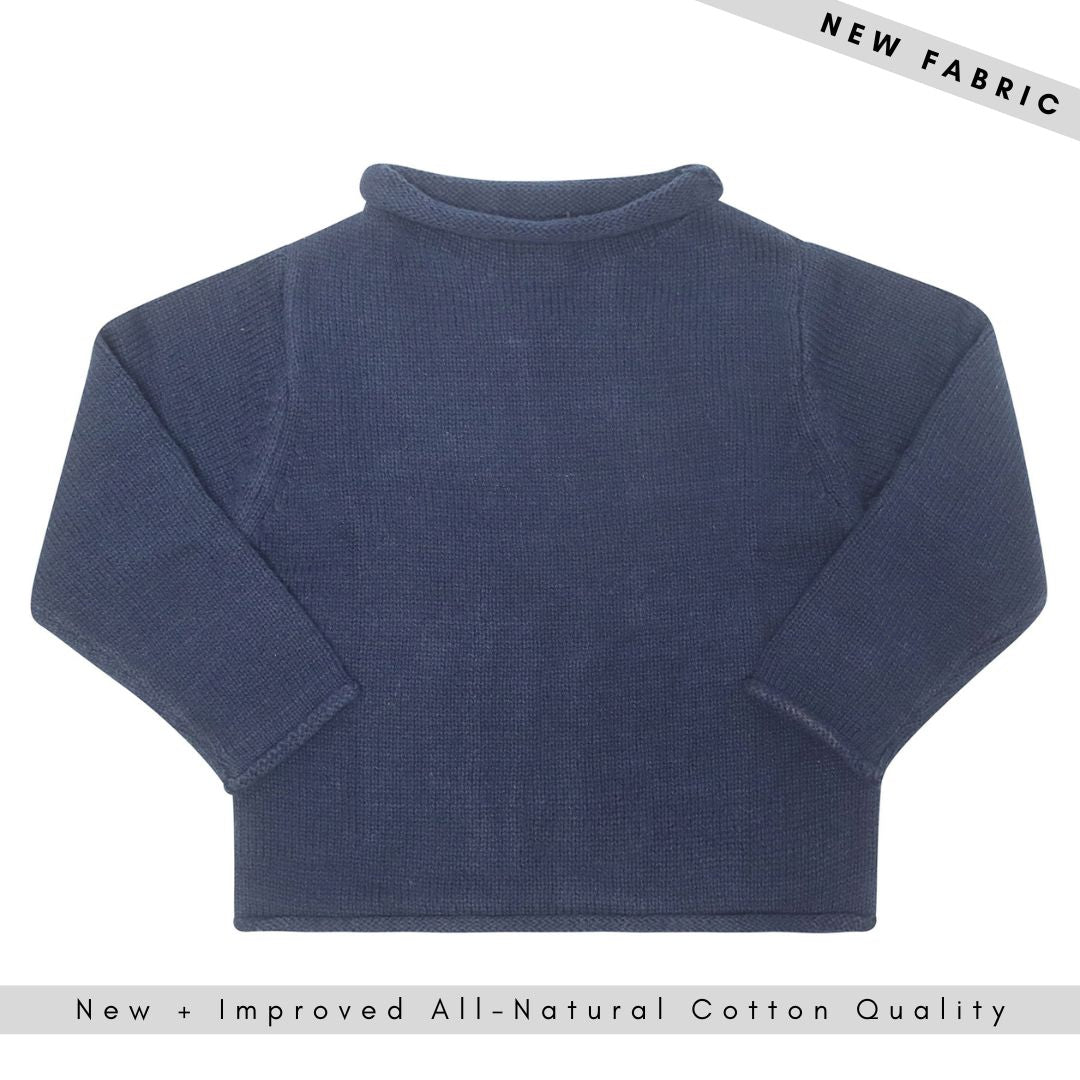 Rollneck Sweater in Navy