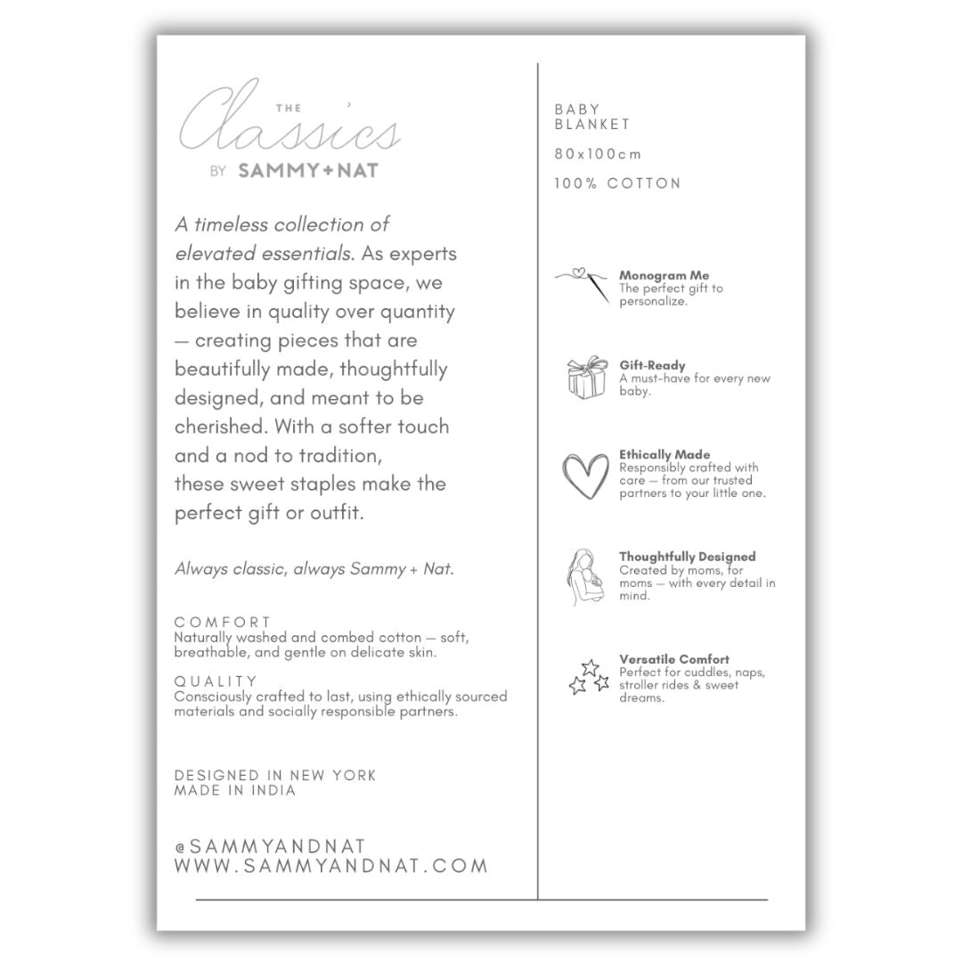 Classic Knit Blanket in Pale Whisper