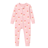 Sweet Santa Zipper Romper in Vintage Pink - Sammy and Nat - Sammy+Nat store