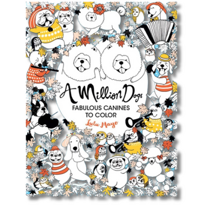 A Million Dogs Coloring Book front
