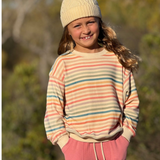 Alana Sweatshirt in Candy Stripe