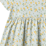 Anna Jersey Dress in Summer Blue Citrus