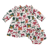 Jaipur Dress Set- Christmas Bows and Bells