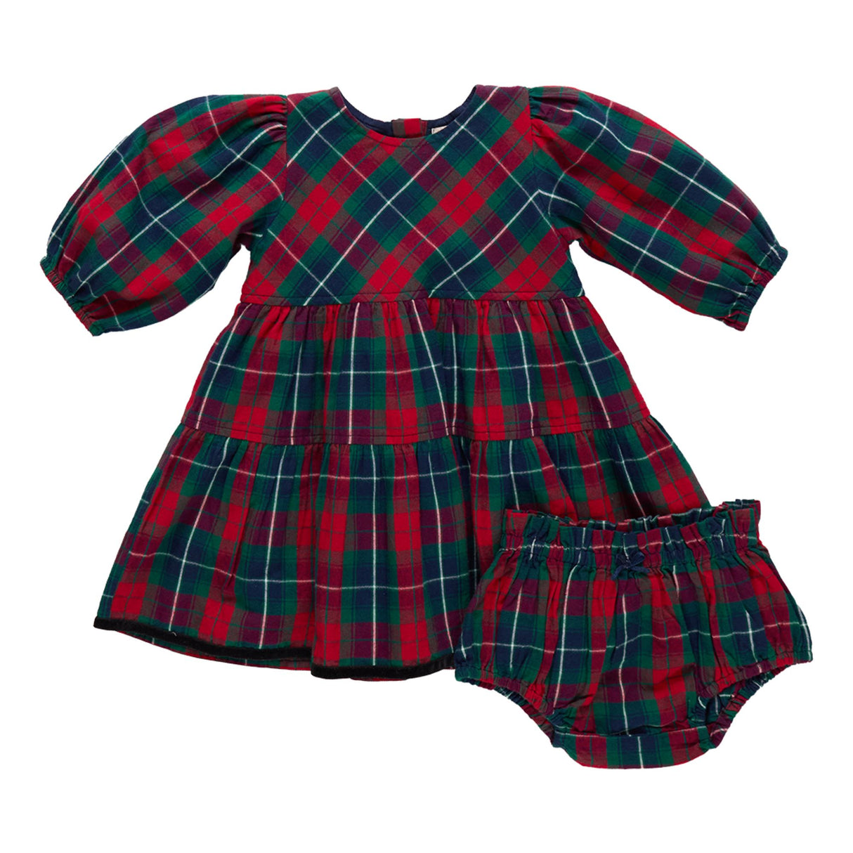 Maribelle Dress Set - Red Tartan