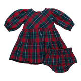 Maribelle Dress Set - Red Tartan