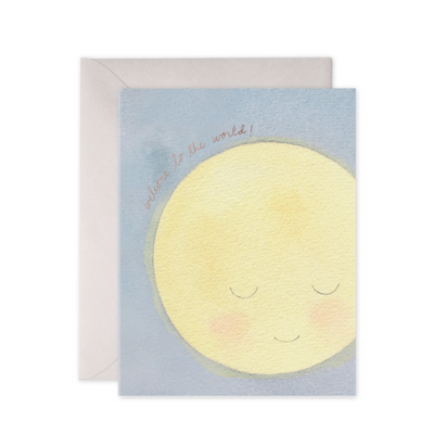 Baby Moon Card front