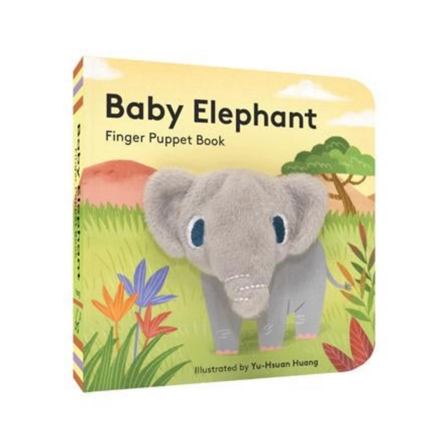 Small book with elephant on cover and white background