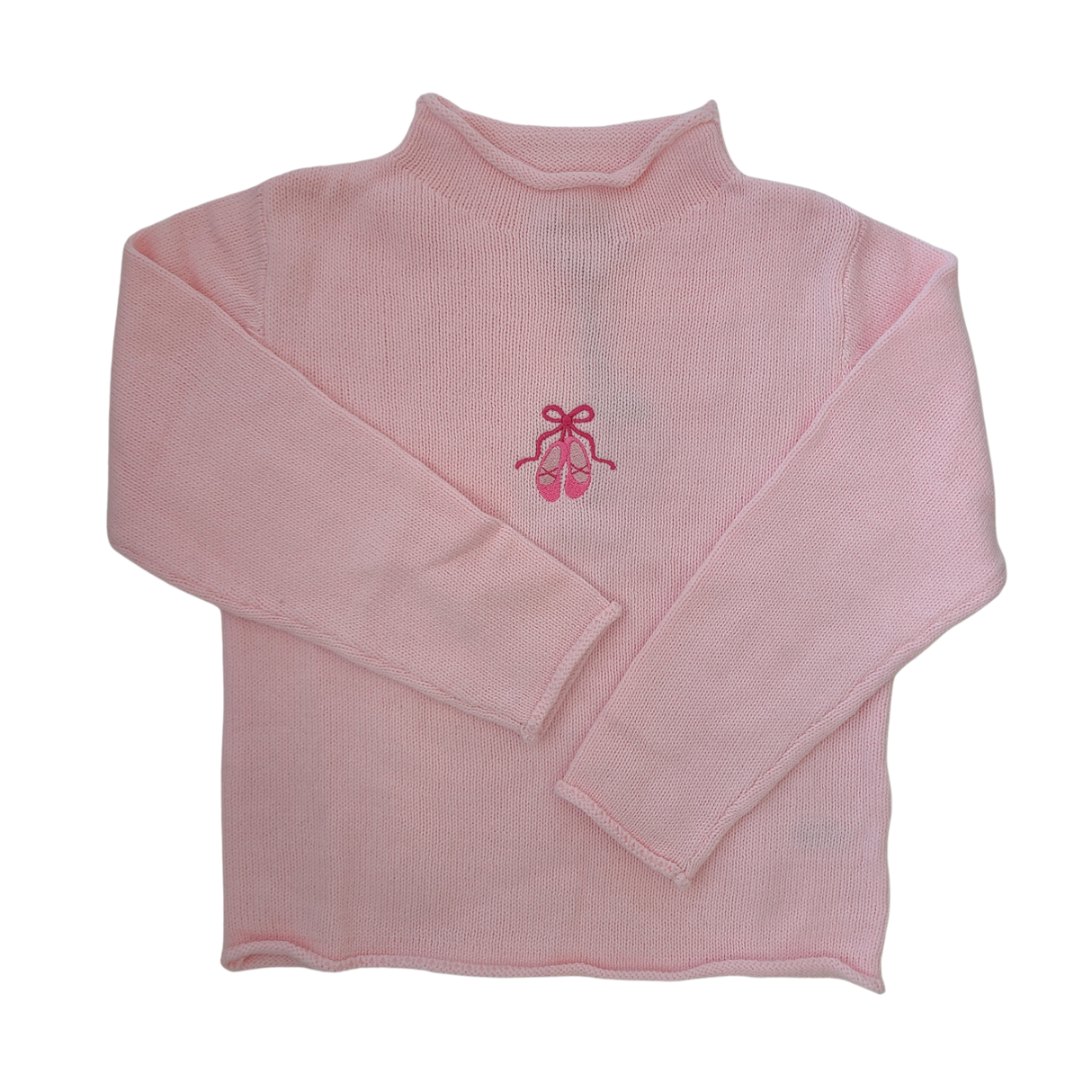 Ballet Rollneck Sweater in Pink