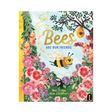 Bee book with colorful cover on white background