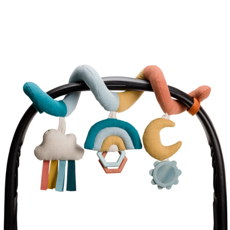 Rainbow Bespoke Spiral Car Seat Activity Toy