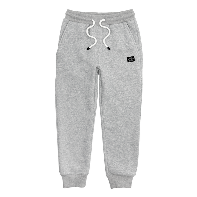 grey joggers on white background
