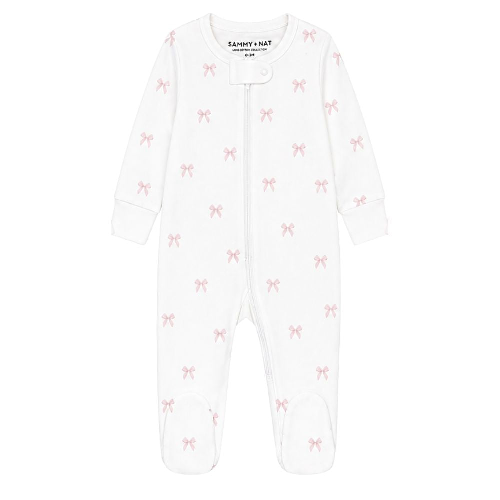 Bows Zipper Romper
