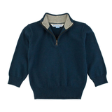 Dark Navy Quarter-Zip Sweater