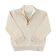 Heather Oatmeal Quarter-Zip Sweater