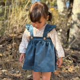 Brielle Pinafore in Teal