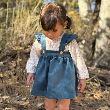 Brielle Pinafore in Teal