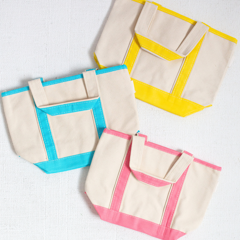Children's Canvas Boat Tote in different colors