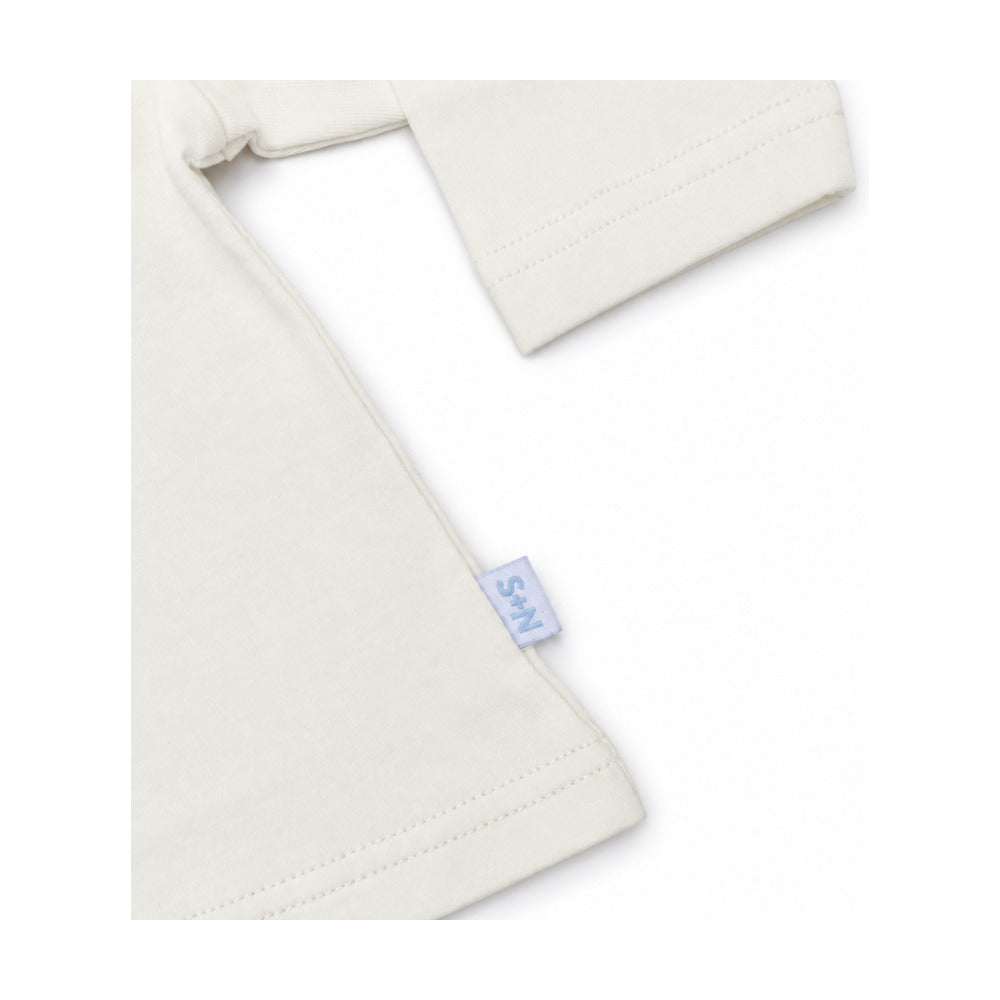 Girls Basic Long Sleeve Tee in Ivory