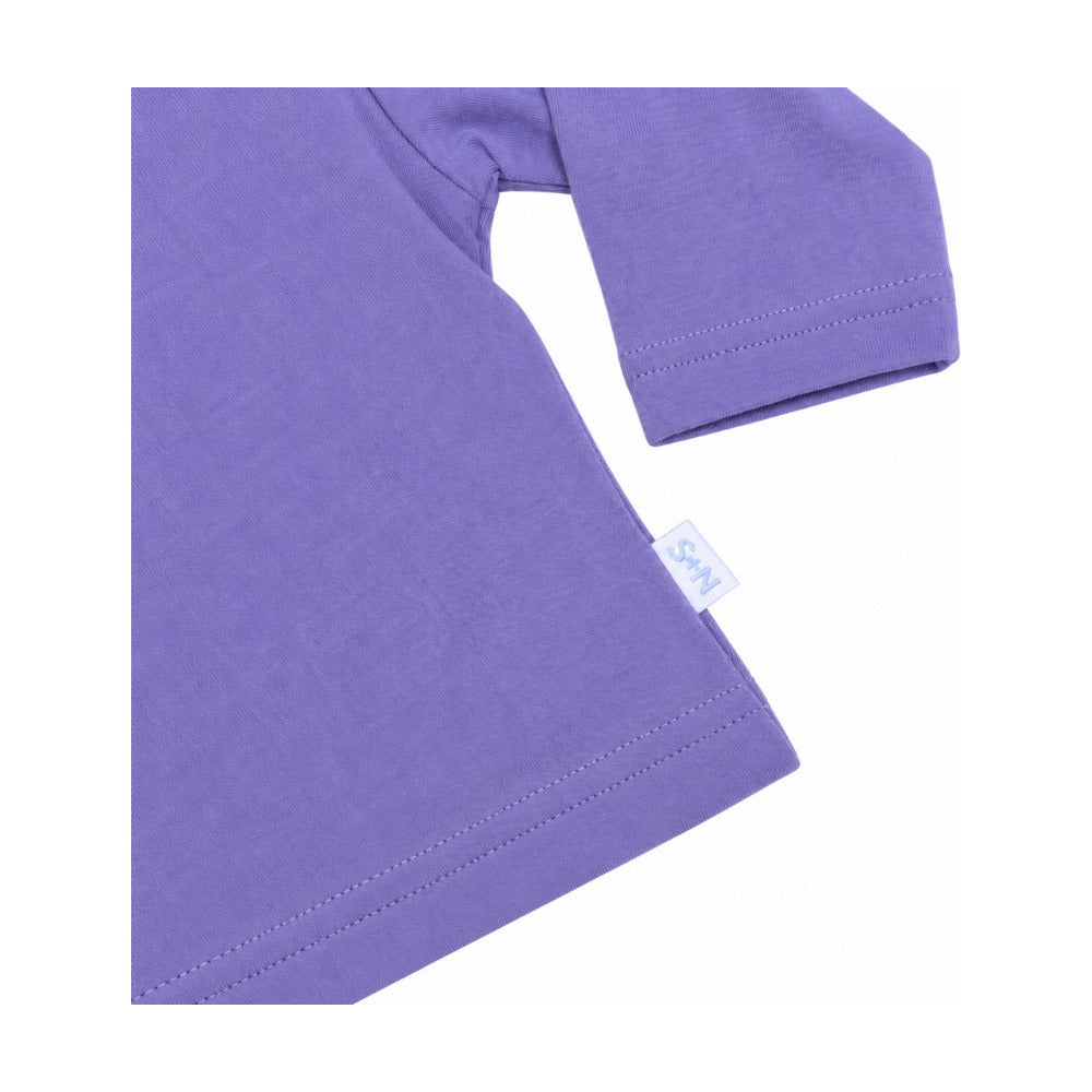 Girls Basic Long Sleeve Tee in Lavender