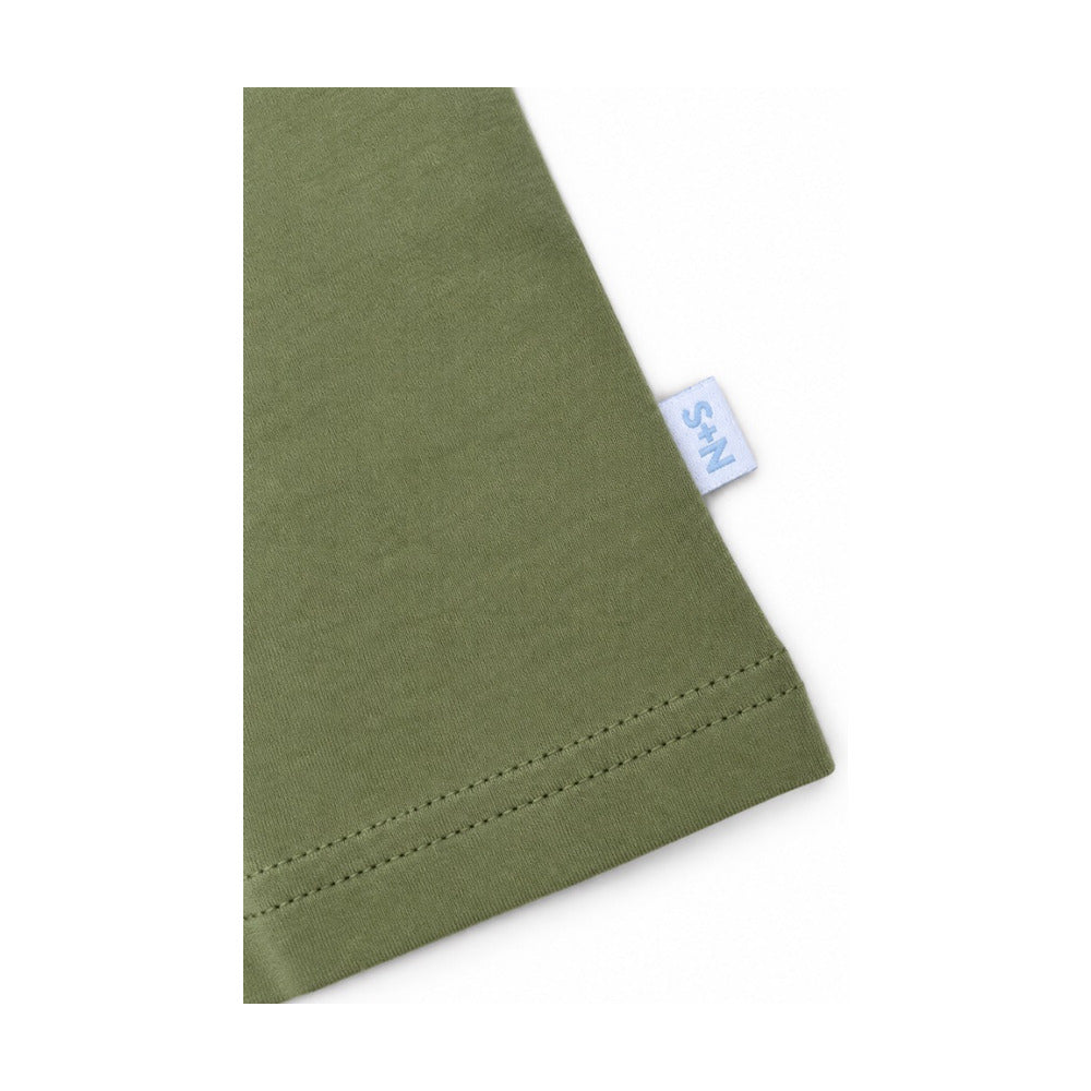 Kids Classic Henley Long Sleeve Tee in Sage