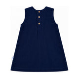 Baby Gigi Corduroy Dress in Navy