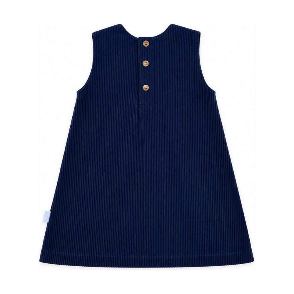 Kids Gigi Corduroy Dress in Navy