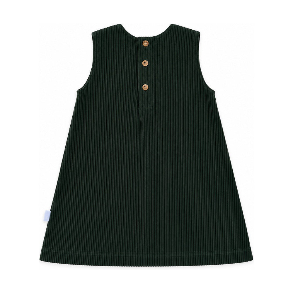 Kids Gigi Corduroy Dress in Olive