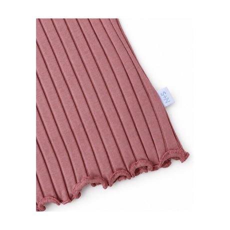 Baby Ruby Ruffle Flared Pant in Blush Pink