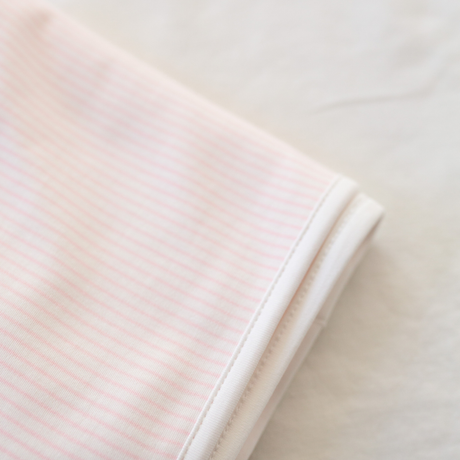 Classic Stripe Blanket in Pink details
