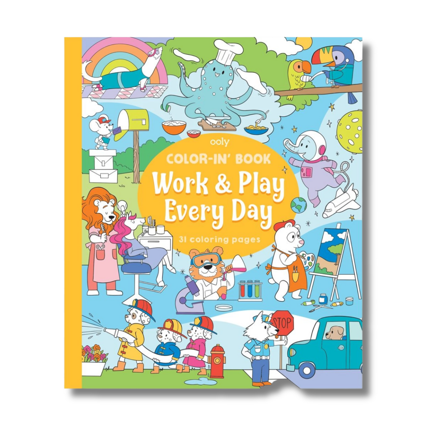 Color-In' Book: Work & Play Every Day front