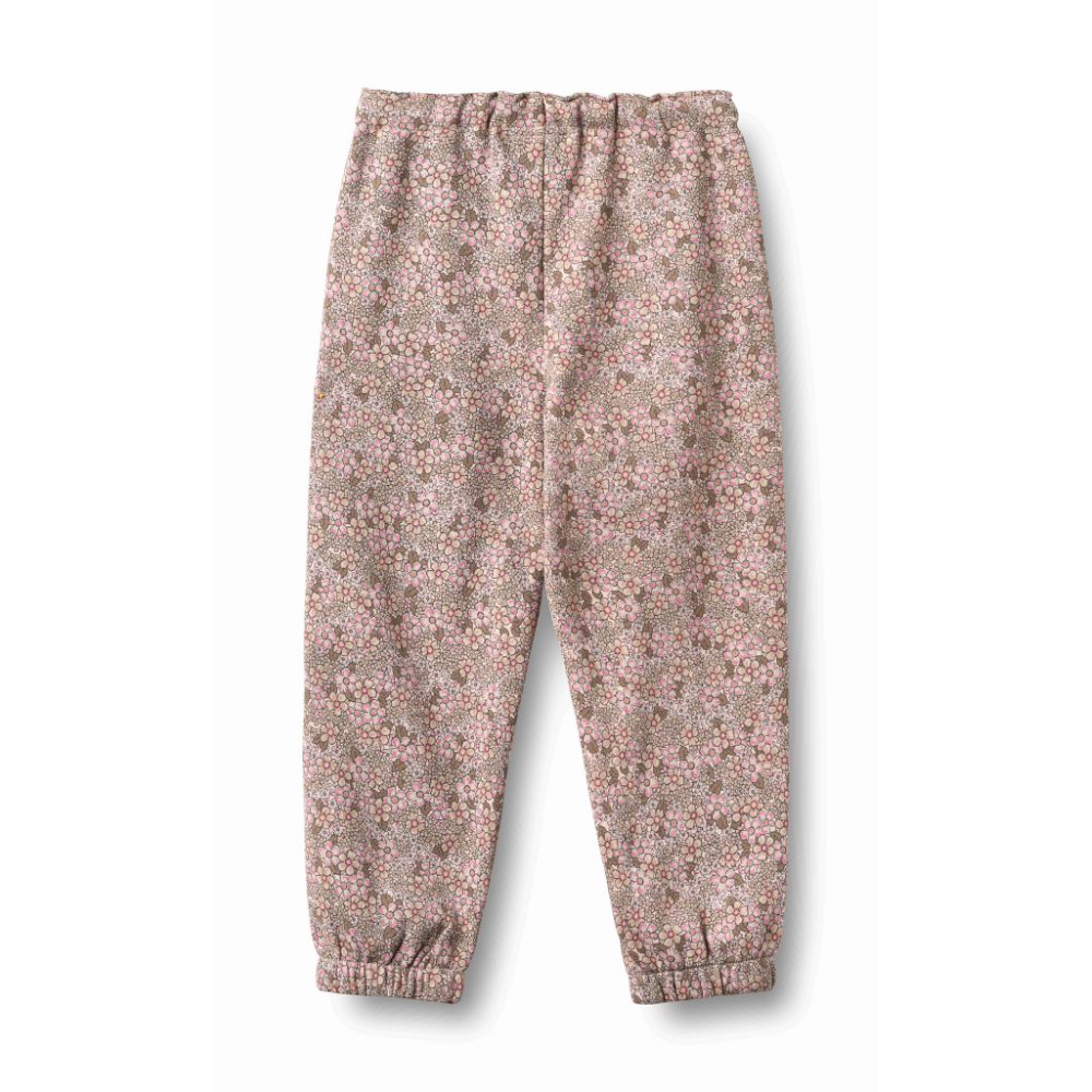 Cosmo Sweatpants in Rose Brown Flowers