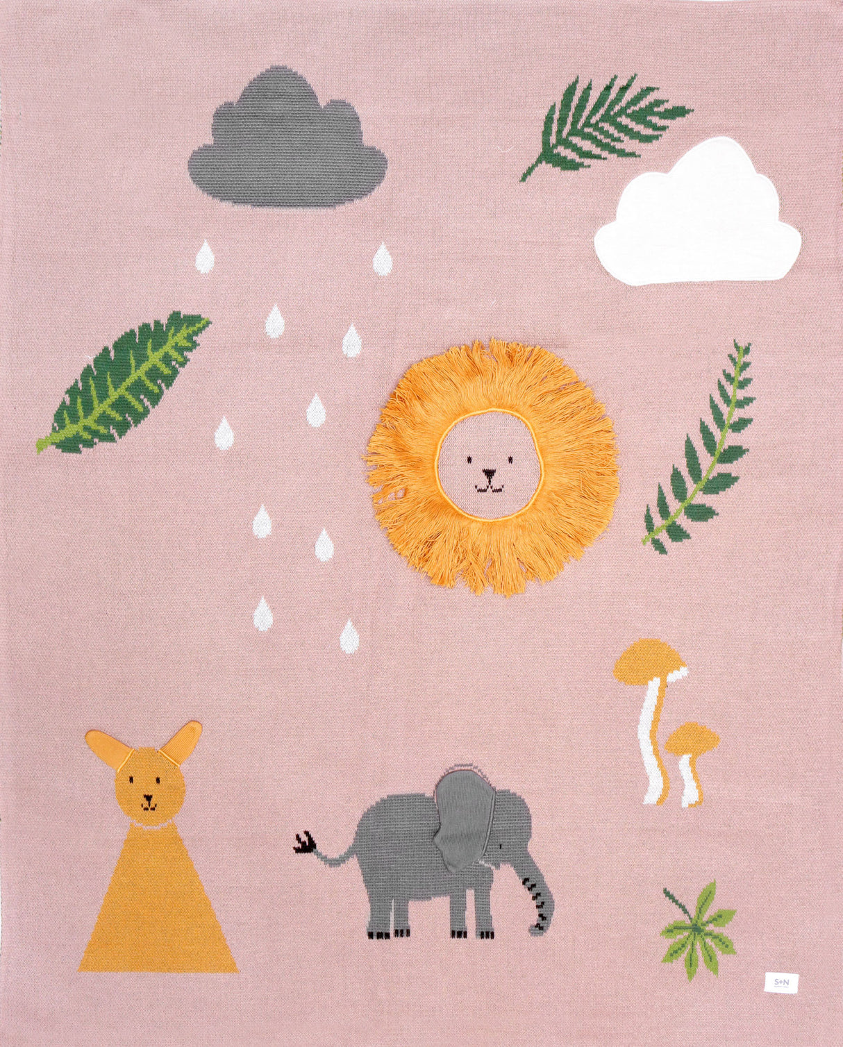Cozy Knit Baby Blanket - Africa