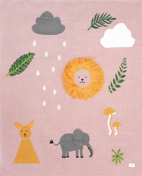 Cozy Knit Baby Blanket - Africa