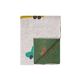 Cozy Knit Baby Blanket -  Cute Cars