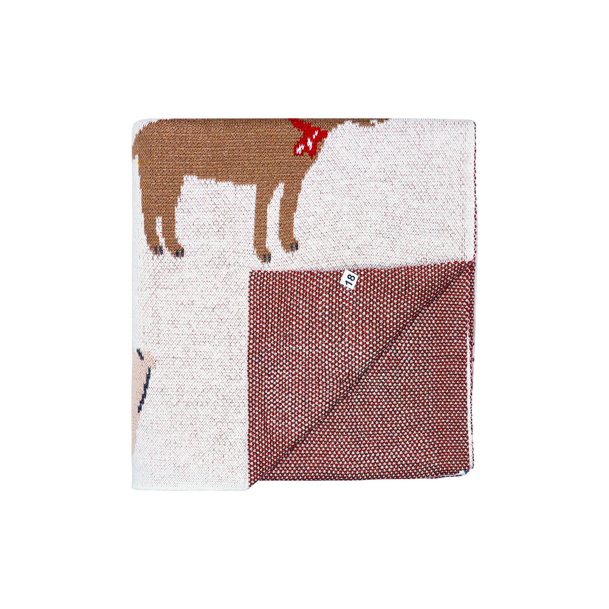 Cozy Knit Baby Blanket - Doggies