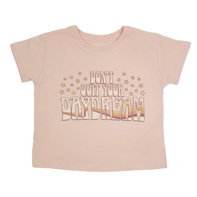 Daydream Boxy Tee in Faded Pink