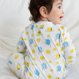 a baby wearing Dancing Dreidel Zipper Romper
