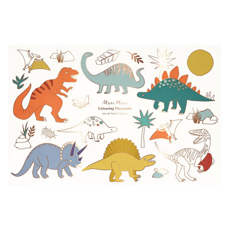 Dinosaur Coloring Placemats