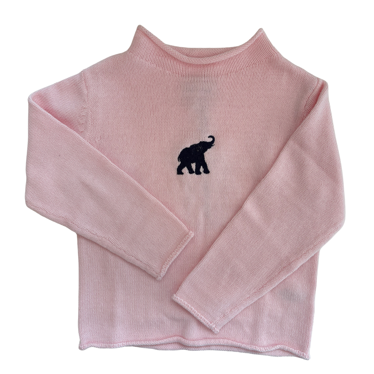 Elephant Rollneck Sweater in Pink