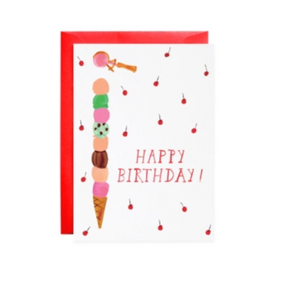 Extra Scoops Birthday Petite Card