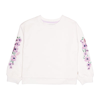 Frankie Sweatshirt with Lavender Flowers